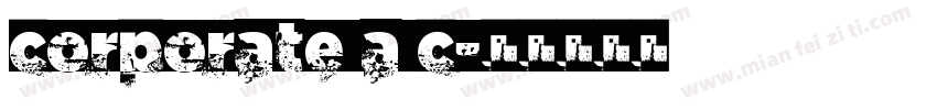 corporate a c字体转换